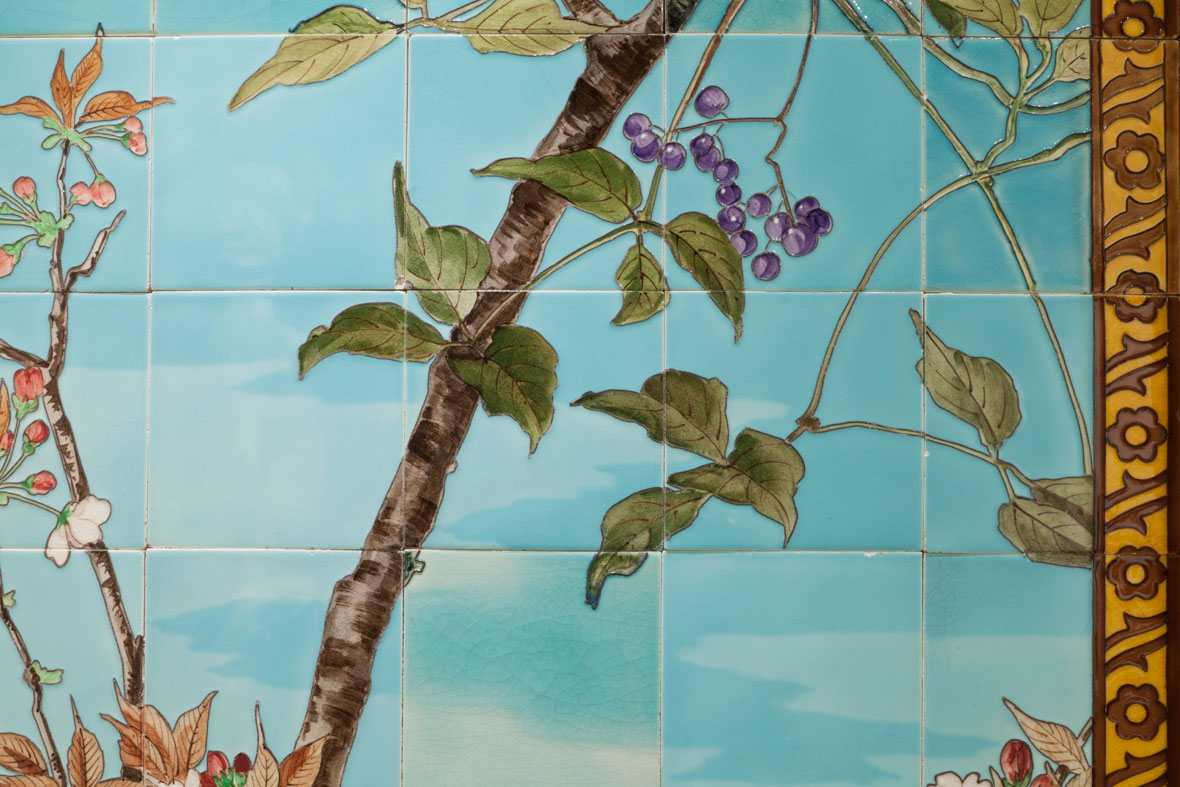 Pair of Sarreguemines Wall Panels